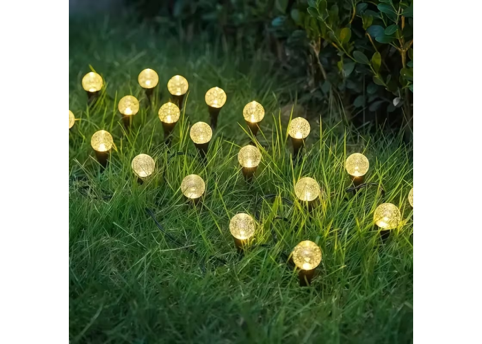 Садовый светильник Garden Light, шарообразный с пузырьками, на солнечной батарее, 20 шт(1уп)