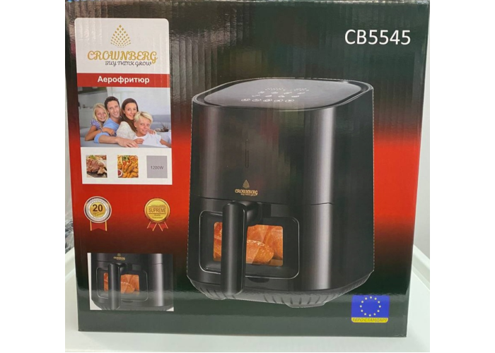Аэро фритюрница Air Fryer Crownberg CB 5545 1200 Вт 4л