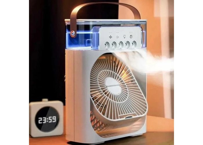 Вентилятор с водяным охлаждением Air Cooler Fan F4, с увлажнителем, подсветкой, 3 режима, таймер
