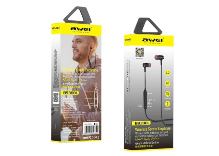 Наушники вакуумные с микрофоном MDR B930BL + BT AWEI