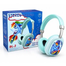 Детские беспроводные наушники «Единорог» BL-3, Bluetooth, с микрофоном