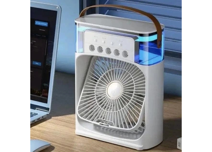 Вентилятор с водяным охлаждением Air Cooler Fan F4, с увлажнителем, подсветкой, 3 режима, таймер