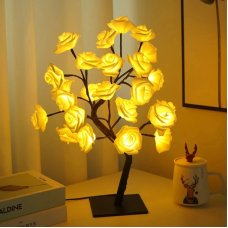 Светодиодное дерево, "Желтые Розы" 50CM 24LED USB THL-24-130