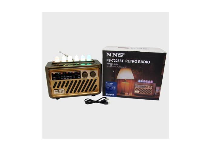 Радиоприёмник NNS NS-7223BT, с аккумулятором, Bluetooth, USB и SD