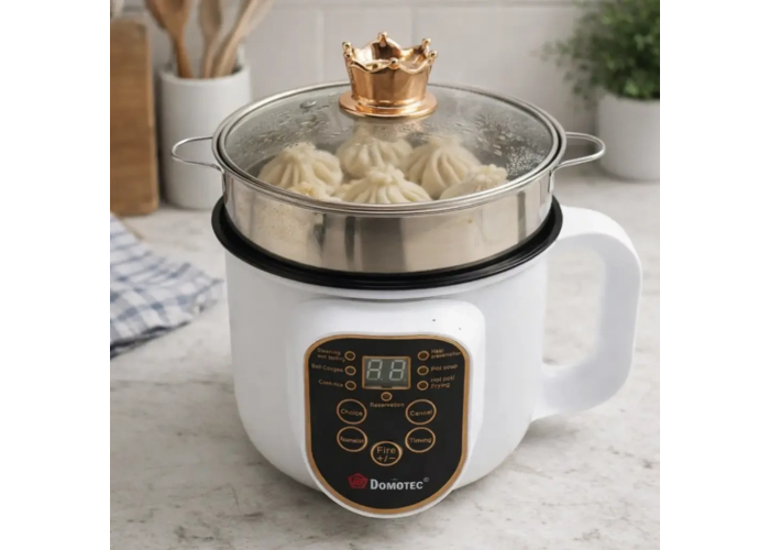 Электрическая кастрюля Domotec MS-7729, 1.8 л, 2000 Вт, с пароваркой