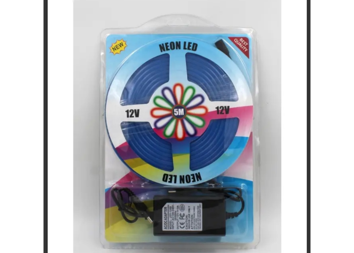 Лента Силиконова LED NEON Синяя 5M Blue 12V-220V 0740
