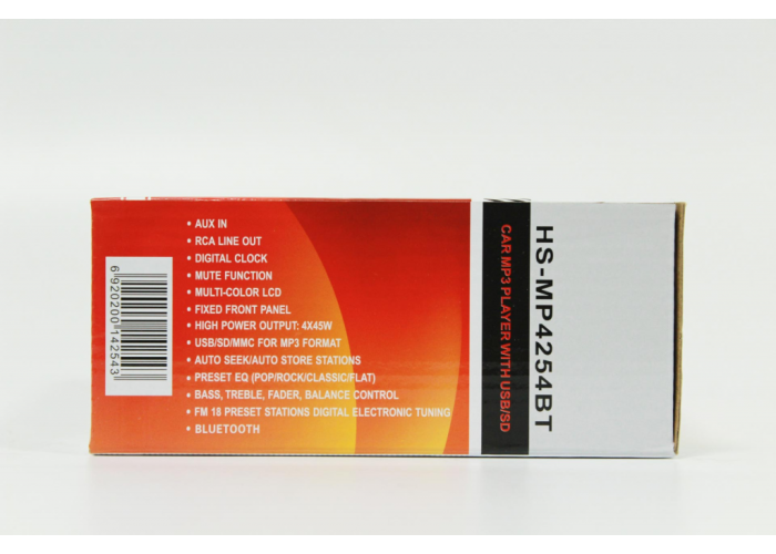 Автомагнитола HS MP-4254 BT 2 USB ISO