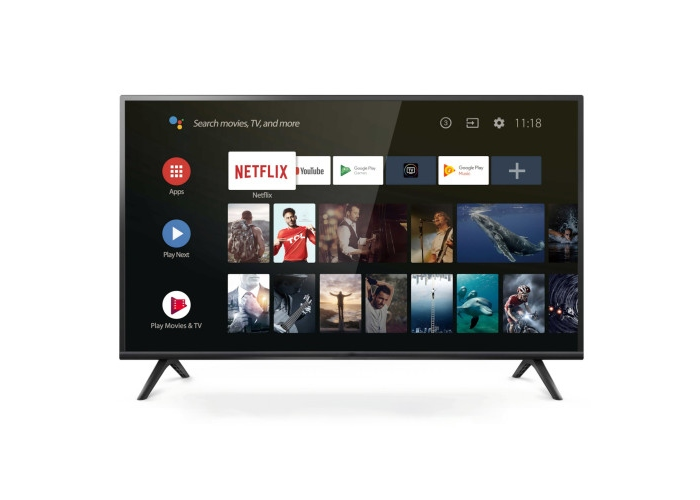 Smart TV S45, 45", Android 14, Bluetooth, Wi-Fi, DVB-S2/T2/C, голосовой пульт