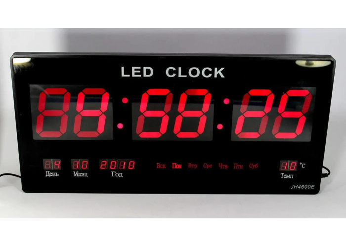 Настенные часы Led с подсветкой 3615 red