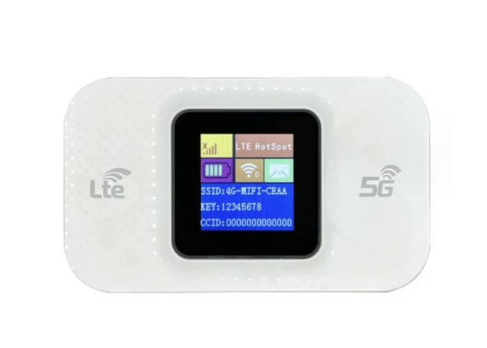 Портативный Wi-Fi модем 4G/5G LTE, с экраном, 2600 мАч
