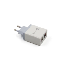 Адаптер Fast Charge 220v 4 USB BLACK D22