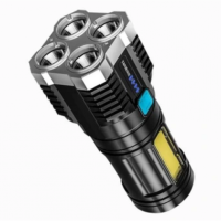 Фонарь аккумуляторный ручной TOPA F-905 4 LED с зарядкой от USB + боковым светом COB