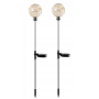 Садовый солнечный светильник Шар CC240403, 20 LED, 70 см, комплект 2 шт.