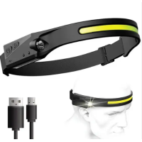 Налобный фонарь BL G28 XPE+COB USB CHARGE 8093