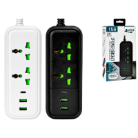 Сетевой фильтр-удлинитель T56 с 2 розетками, 2 USB и 1 Type-C (2 м)
