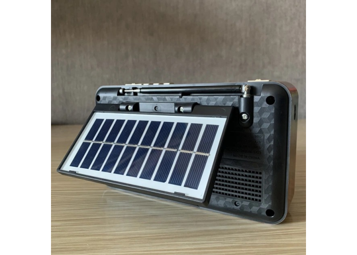 Радиоприемник Golon RX-BT168S, Bluetooth, USB/TF, солнечная панель, фонарь
