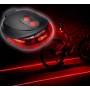 Фонарик велосипедный BL 118 BIKE LIGHT+LASER