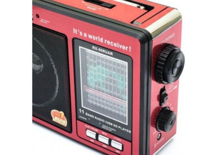 Радиоприёмник GOLON RX-006UAR, FM/AM/SW, USB/SD, MP3, аккумулятор