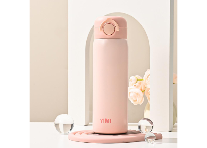 Термокружка 360 мл с кольцом YIMI-BW-022