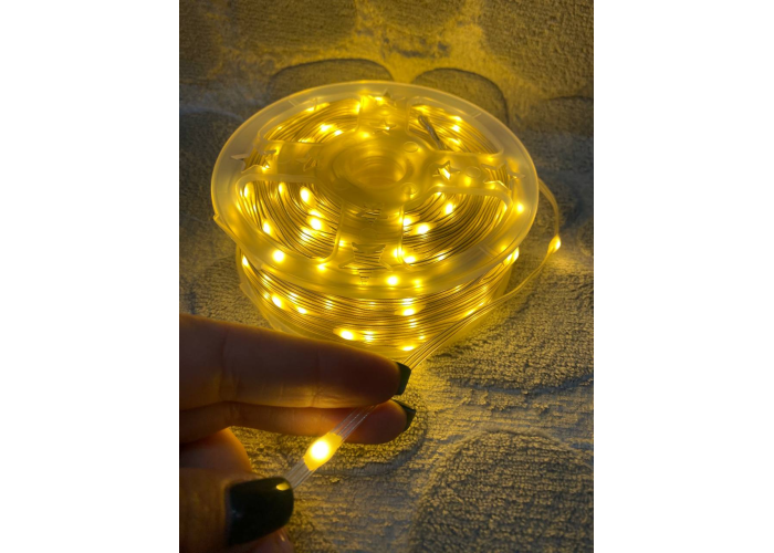 Led гирлянда уличная от сети 500 LED 50M, теплый белый THL-24-47