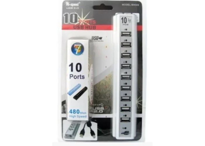 Разветвитель USB HUB 10 PORTS 220V