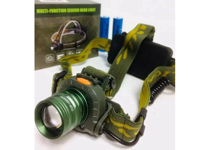 Налобный фонарь BL 1505 602B SENSOR Bailong тактический фонарик налобник с датчиком движения 4822