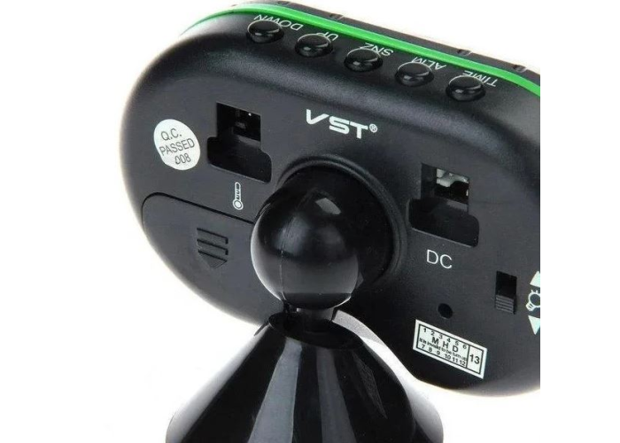 Автомобильные часы VST 7009V термометр+вольтметр