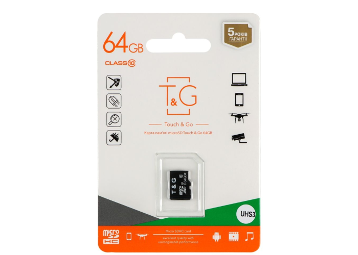 Карта памяти MicroSD 64 Gb