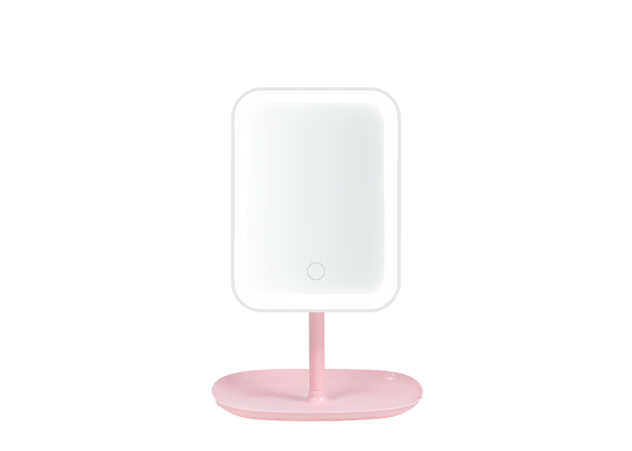 Зеркало настольное LED Makeup Mirror WD-008, аккумуляторное, сенсорное, 3 режима подсветки