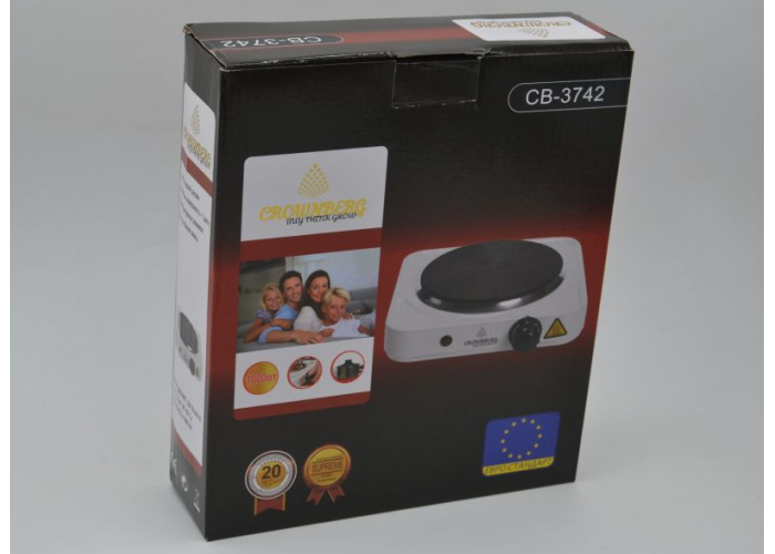 Дисковая плита Crownberg CB-3742 (1000W)