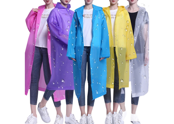 Дождевик EVA Raincoat, с капюшоном, на кнопках