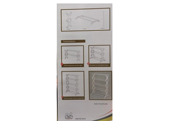 Полка для обуви Shoe Rack на 15 пар пластик 2615