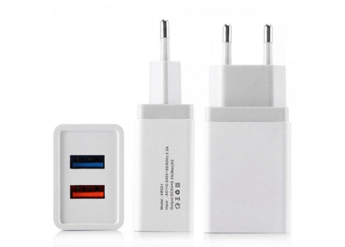 Адаптер Fast Charge 2 Usb D22(4757)
