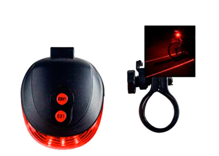Фонарик велосипедный BL 118 BIKE LIGHT+LASER