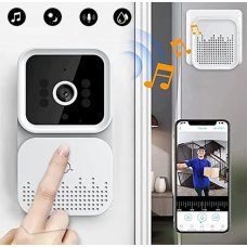 Звонок беспроводной видеодомофон мини Tuya App white 8248