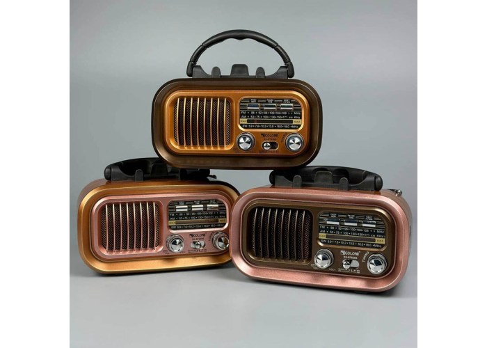 Радиоприёмник GOLON RX-BT628, Bluetooth, USB, SD, съёмный аккумулятор