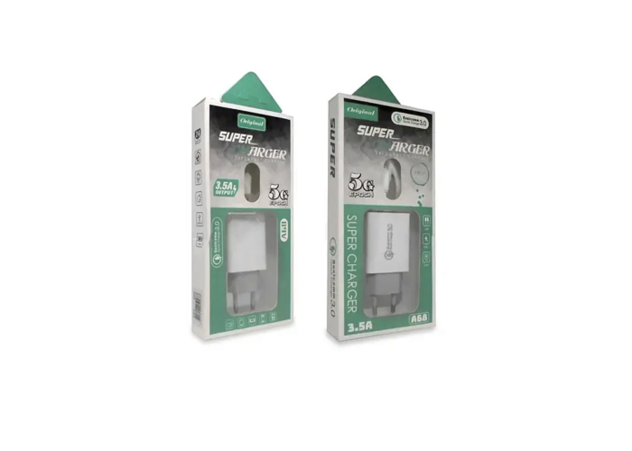 СЗУ адаптер с кабелем 3.5A USB-micro A68-V8