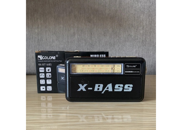Радиоприемник Golon RX-BT168S, Bluetooth, USB/TF, солнечная панель, фонарь