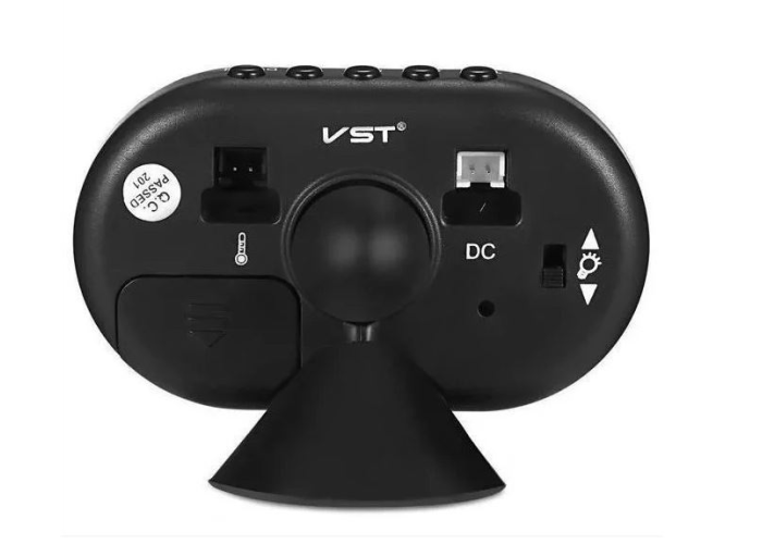 Автомобильные часы VST 7009V термометр+вольтметр