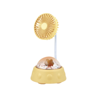 Вентилятор настольный Mini Fan Cool Summer SY88-68, аккумуляторный, 3 режима, подсветка, гибкая ножка, Type-C