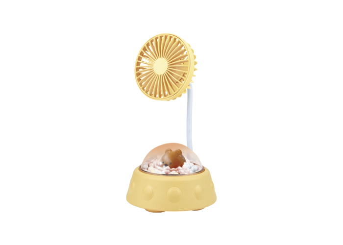 Вентилятор настольный Mini Fan Cool Summer SY88-68, аккумуляторный, 3 режима, подсветка, гибкая ножка, Type-C