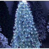 Led гирлянда "Капля росы" Хвост, 300led 3m, USB, c пультом, белый/холодный белый THL-24-42