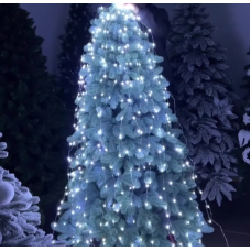Led гирлянда "Капля росы" Хвост, 300led 3m, USB, c пультом, белый/холодный белый THL-24-42