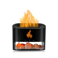 Лампа увлажнитель воздуха Docsal Flame 3в1 с соляными камнями