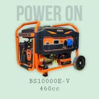Бензиновый генератор POWER ON PRO BS10000EV, 8.0 кВт, 25 л, электростартер, 460 см³
