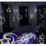 Xmas гирлянда Copper curtain ball lamp 9M-1 Мультицветная Луна 5 Звезда 4 3M*0.7M 7259