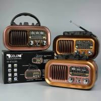 Радиоприёмник GOLON RX-BT628S, Bluetooth, USB, SD, солнечная панель