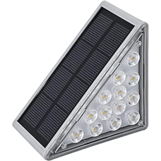 Садовый солнечный светильник для лестниц, 8 LED, 8×8×5,5 см,