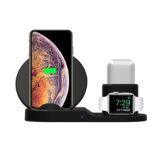 Док станция с беспроводной зарядкой Wireless fast charcher 3in1