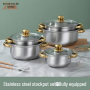 Набор кастрюль SOUP POT G-A11, 5 шт., нержавеющая сталь